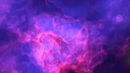 A purple space background with stars and a galaxy
