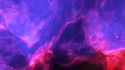 A blue and purple space background with stars and a galaxy