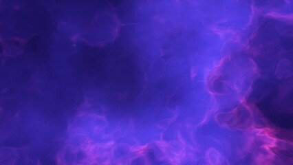 A blue and purple space background with stars and a galaxy