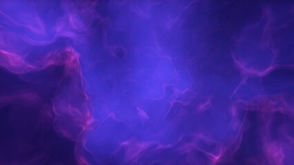 A blue and purple space background with stars and a galaxy