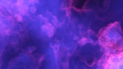 A blue and purple space background with stars and a galaxy