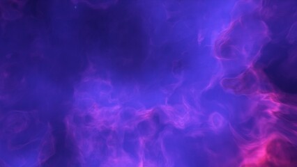 A blue and purple space background with stars and a galaxy