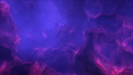 A blue and purple space background with stars and a galaxy