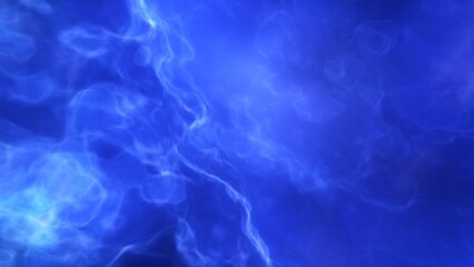A blue and purple space background with stars and a galaxy
