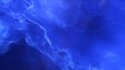 A blue and purple space background with stars and a galaxy