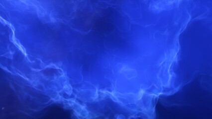 A blue and purple space background with stars and a galaxy