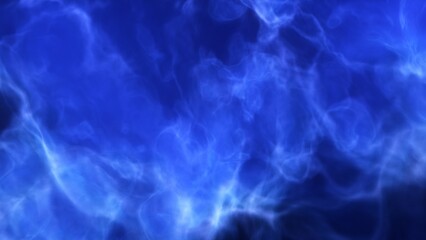 A blue and purple space background with stars and a galaxy