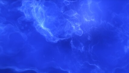 A blue and purple space background with stars and a galaxy