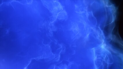 A blue and purple space background with stars and a galaxy