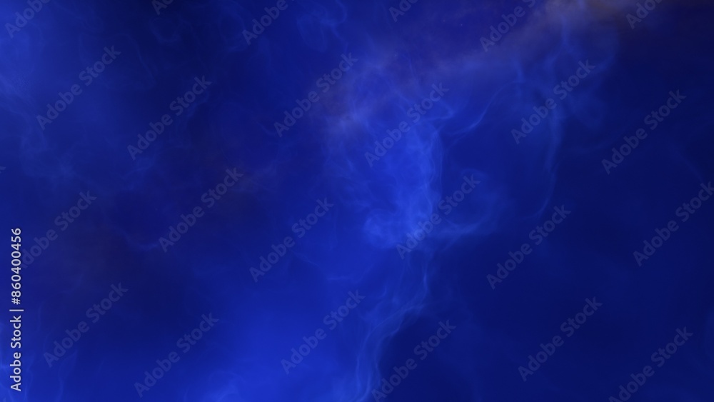 Wall mural a blue space background with stars and a galaxy