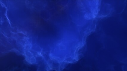 A blue space background with stars and a galaxy