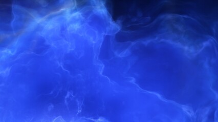 A blue space background with stars and a galaxy