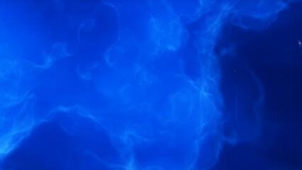 A blue and purple space background with stars and a galaxy