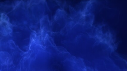 A blue and purple space background with stars and a galaxy