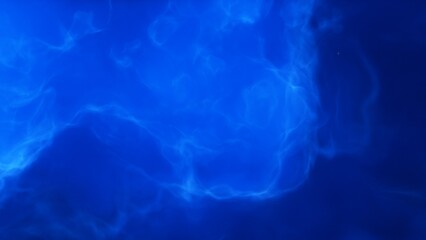 A blue and purple space background with stars and a galaxy