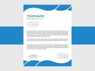 professional letterhead design template layout.