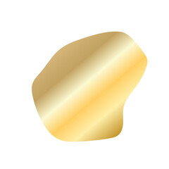 Liquid Fluid Golden Gradient random organic shapes