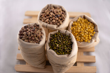 Mung bean, Moth bean, Horse gram and Dal