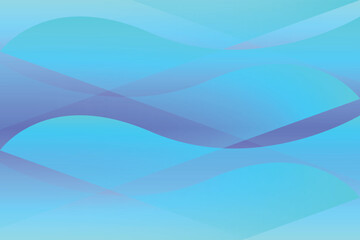 Abstract blue wave background with flowing lines and soft curves. Vector illustration design element.