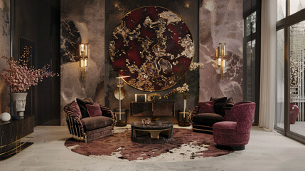 Opulent Impressionism: Luxury Decor Items Inspired by Explosive Materials with Rich Textures and Designs