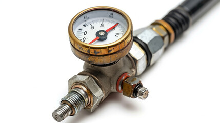 Fuel Pressure Testers: Checks fuel system pressure for proper operation isolated on white background