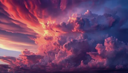 Fototapeta premium International Clean Air Day for Blue Skies. cloudy sky. clouds at sunset. clouds at dawn. blue sky