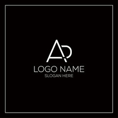 Creative Latter Base AP Vector Logo Design