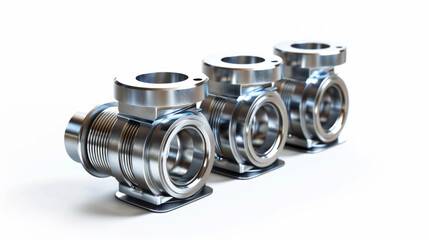 Engine Cylinder Hones: Hones cylinder walls for proper piston ring seating isolated on white background