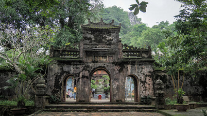 The landscape of the Marble Mountains in Northern Vietnam