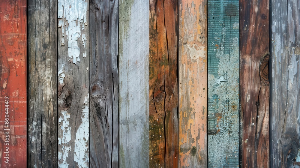 Poster rustic old wooden planks with weathered textures and natural grain patterns highresolution digital p