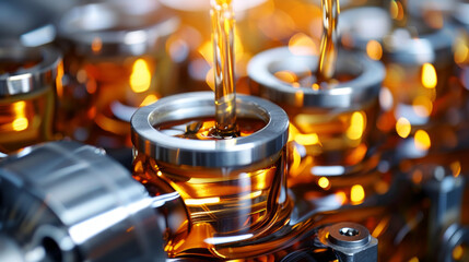 Engine Cylinder Honing Oils: Lubricates cylinders during honing isolated on white background