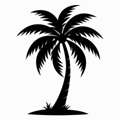 Obraz premium palm tree silhouette