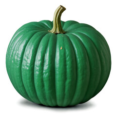 A green pumpkin