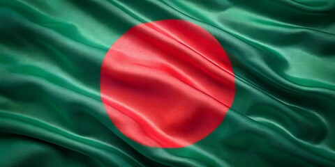 Obraz premium Seamless Bangladesh national flag waving in the wind