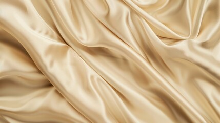 Obraz premium A piece of smooth and silky pale brown fabric pattern background
