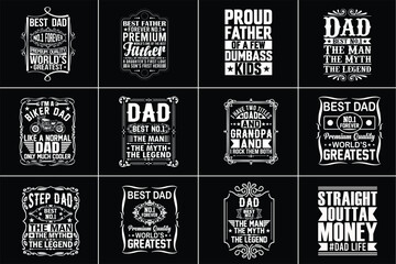 Father's Day T-Shirt Design Bundle