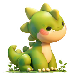 Cute Dinosaur 3D Illustration