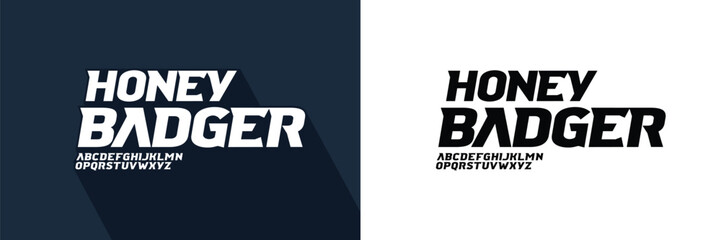 Modern Bold Font Sport Alphabet. Typography urban style fonts for technology, digital, movie logo design. vector illustration