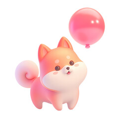 Cute Pet 3D Illustration