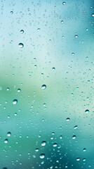 Drops of Water, Rain and Dew on Glass Background Window Pane, Abstract Image, Texture, Pattern Background, Wallpaper, Background, Cover and Screen of Cell Phone, Smartphone, Computer, Laptop, Format 9