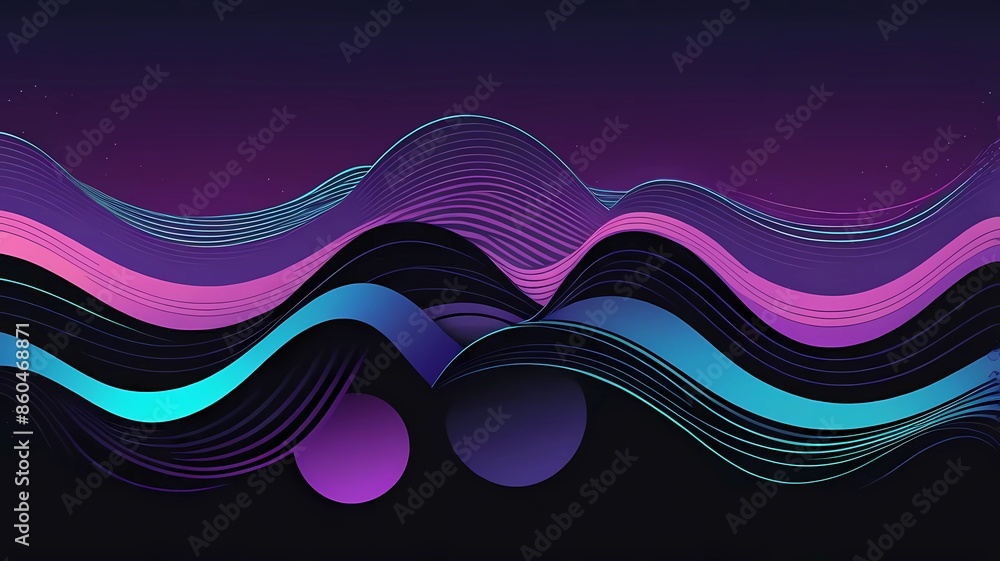 Poster abstract background with lines. abstract minimalist 90's wave background with a modern concept