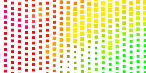 Light Multicolor vector background with rectangles.