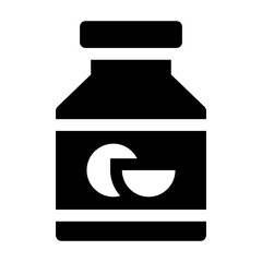 Jam Glyph Icon Vector