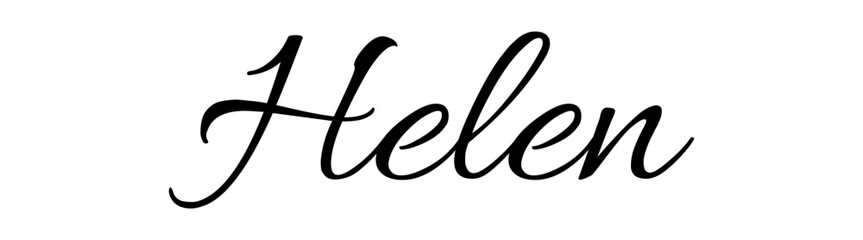 Helen - colore nero - parola nome scritta - ideale per websites, presentazioni, biglietti, banners, sweatshirt, stampe, cricut, silhouette, sublimazioni, etichette, adesivi