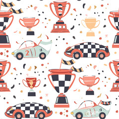 Cute Race Car Pattern