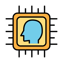 Obraz premium AI icon