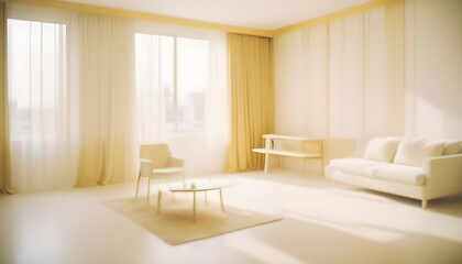 Fototapeta premium white and gold theme modern interior design