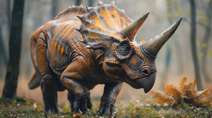 Fototapeta premium Dinosaurio triceratops