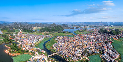 Scenic Aerial View of a Vibrant Cityscape