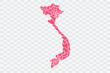 Vietnam Map punch Color Background quality files png Art & Illustration